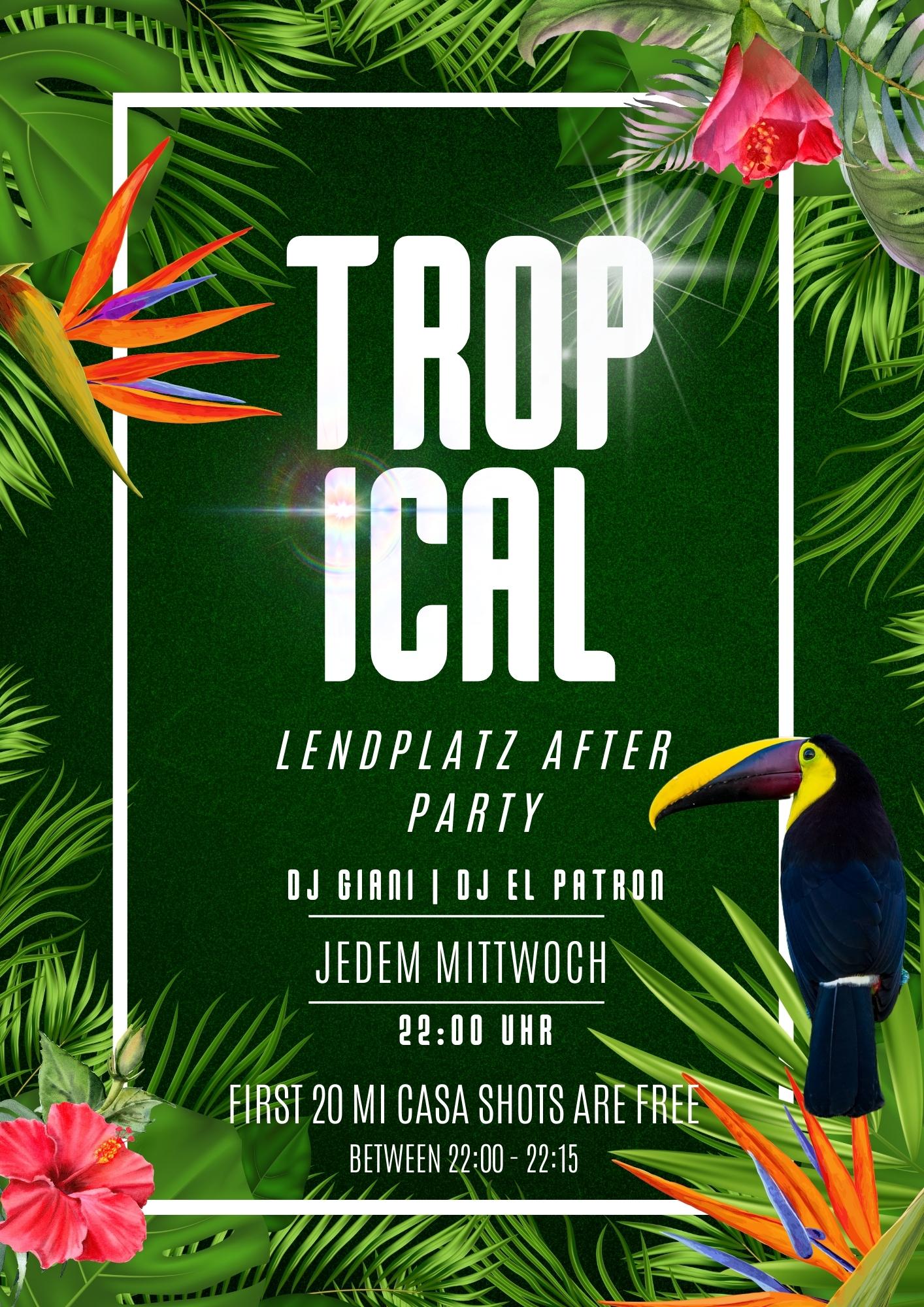 Green Colorful Summer Tropical Party Flyer (2)